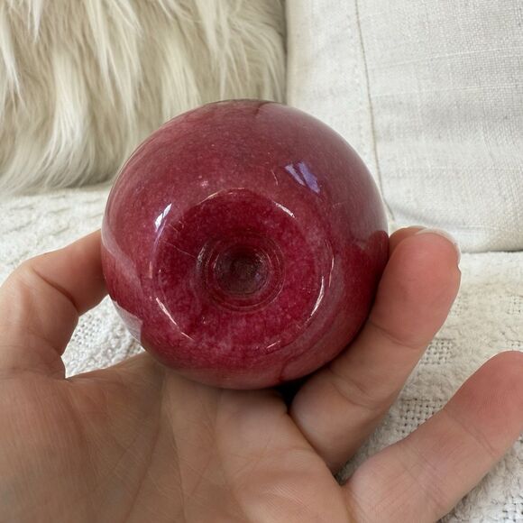 University Vermont UVM Paperweight Red Stone Gold Seal Apple Teacher Education - Picture 10 of 10